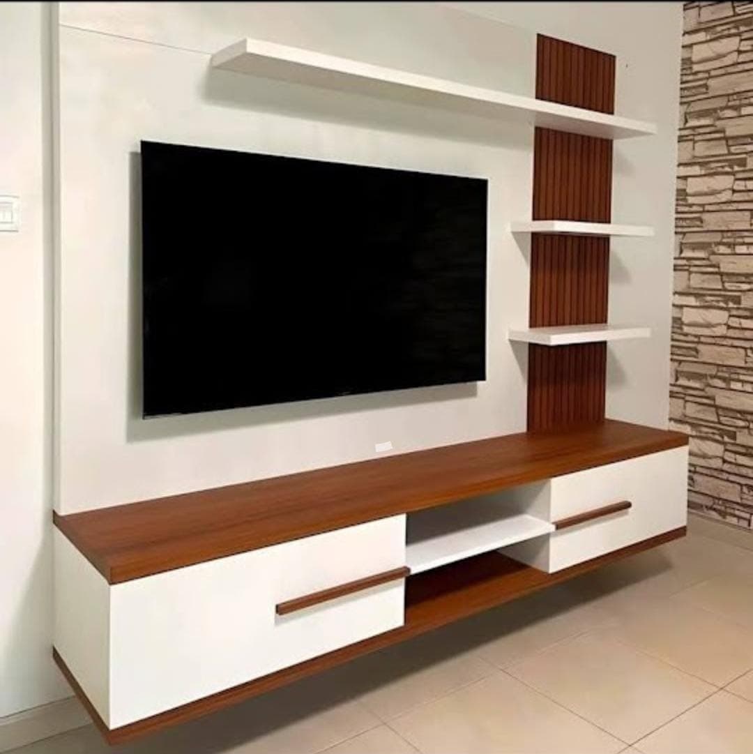 Custom wooden kitchen with warm cabinetry installed by a Komani carpenter
